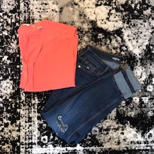 Silk Short Sleeve Blouse